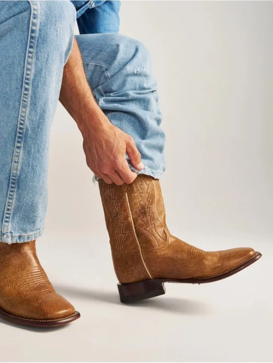 Tecovas Brown Leather Western Boots PR10-38 - Picture 2 of 6